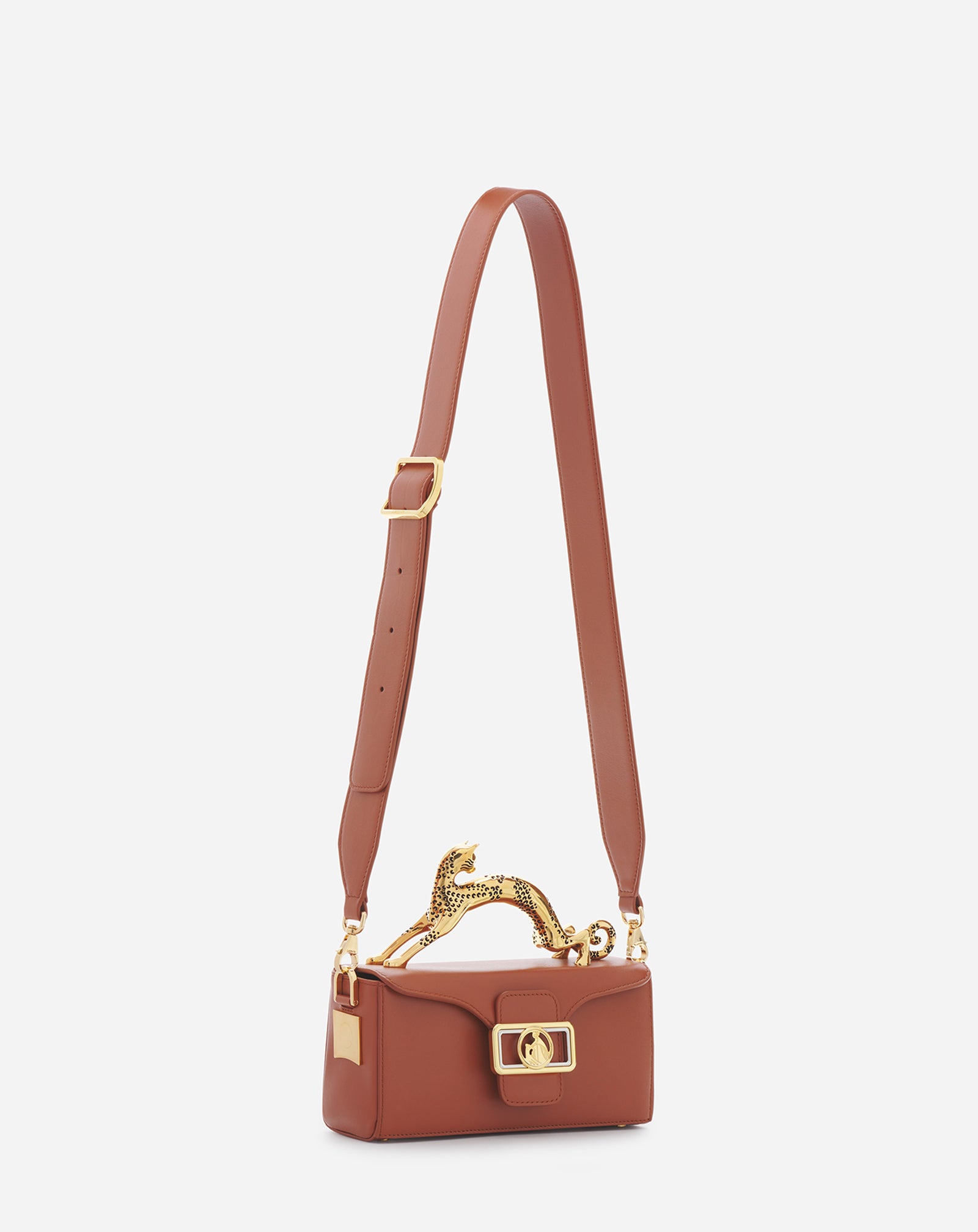 NANO PENCIL CAT LEATHER BAG