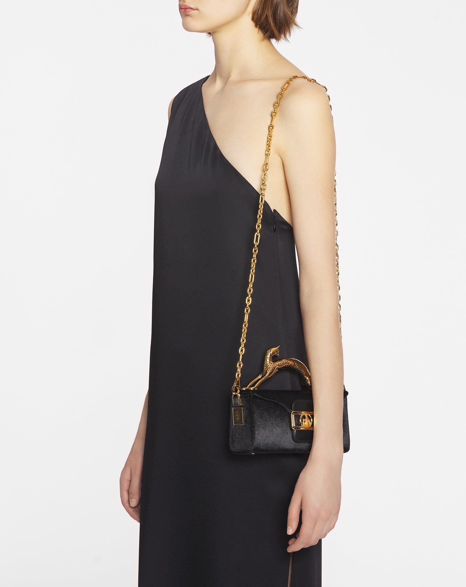 NANO PENCIL CAT BAG IN VELVET