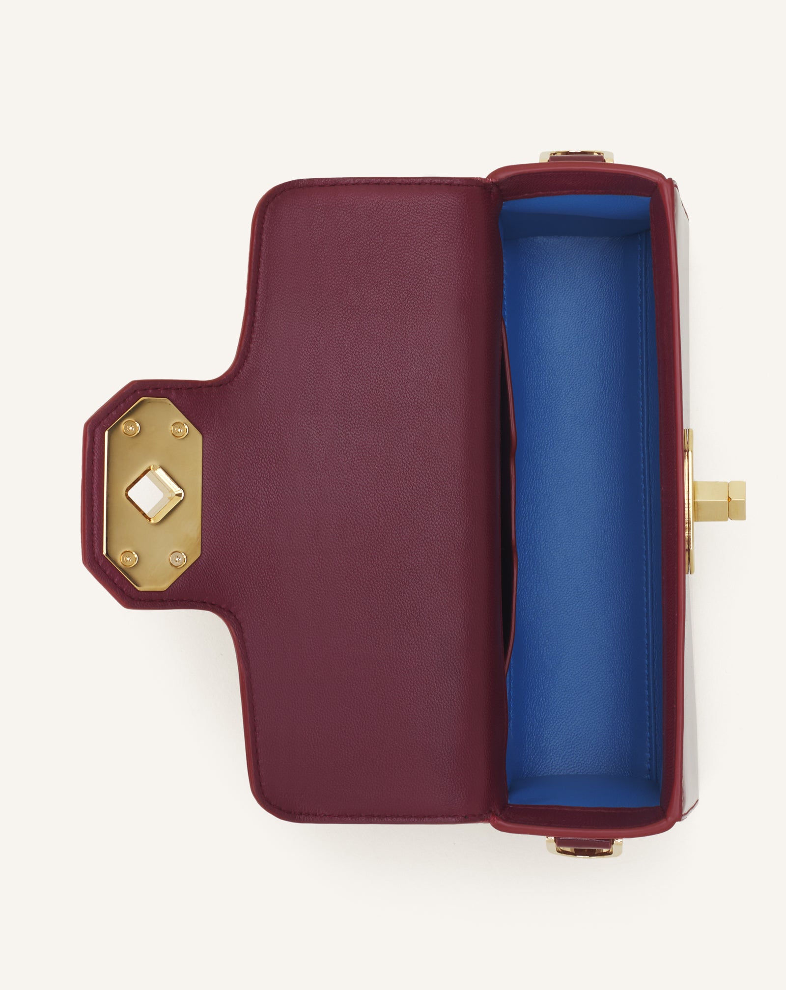 RED PENCIL CAT NANO BAG IN PATENT LEATHER