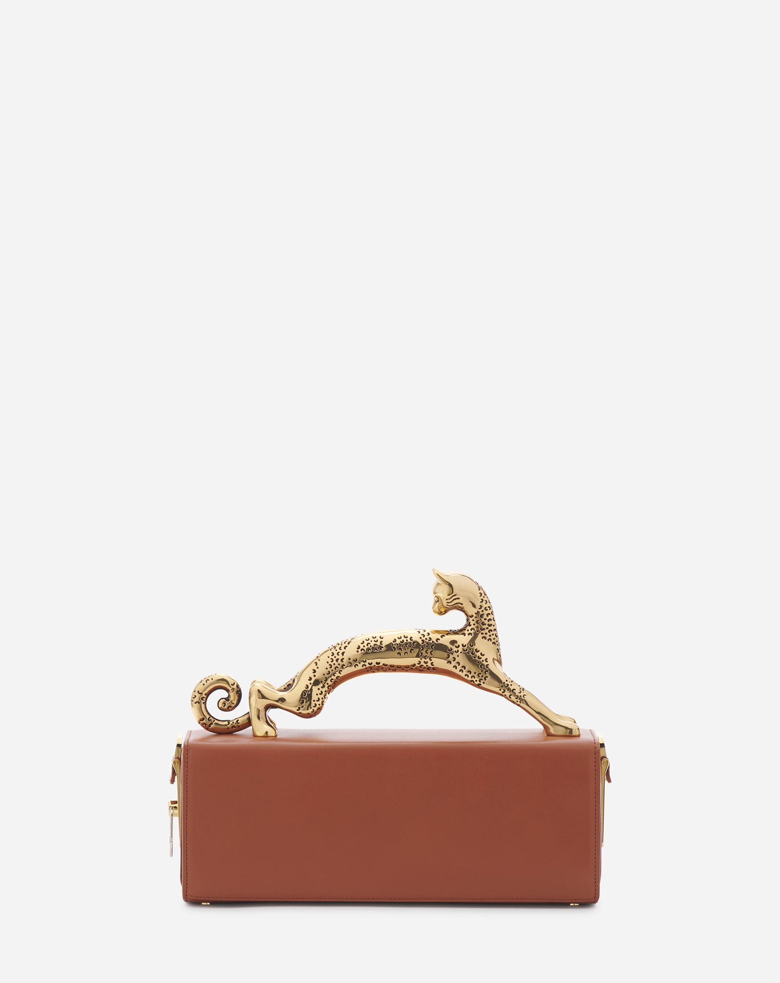 MEDIUM LEATHER PENCIL CAT BAG