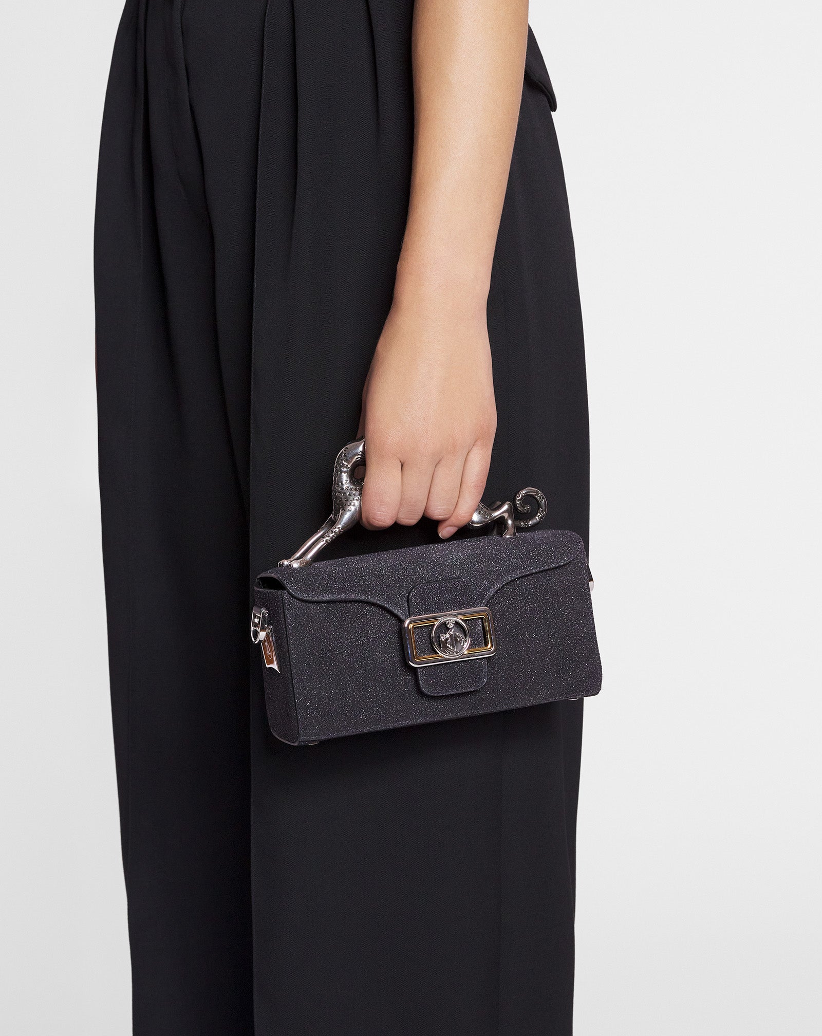 NANO PENCIL CAT BAG IN SUEDE