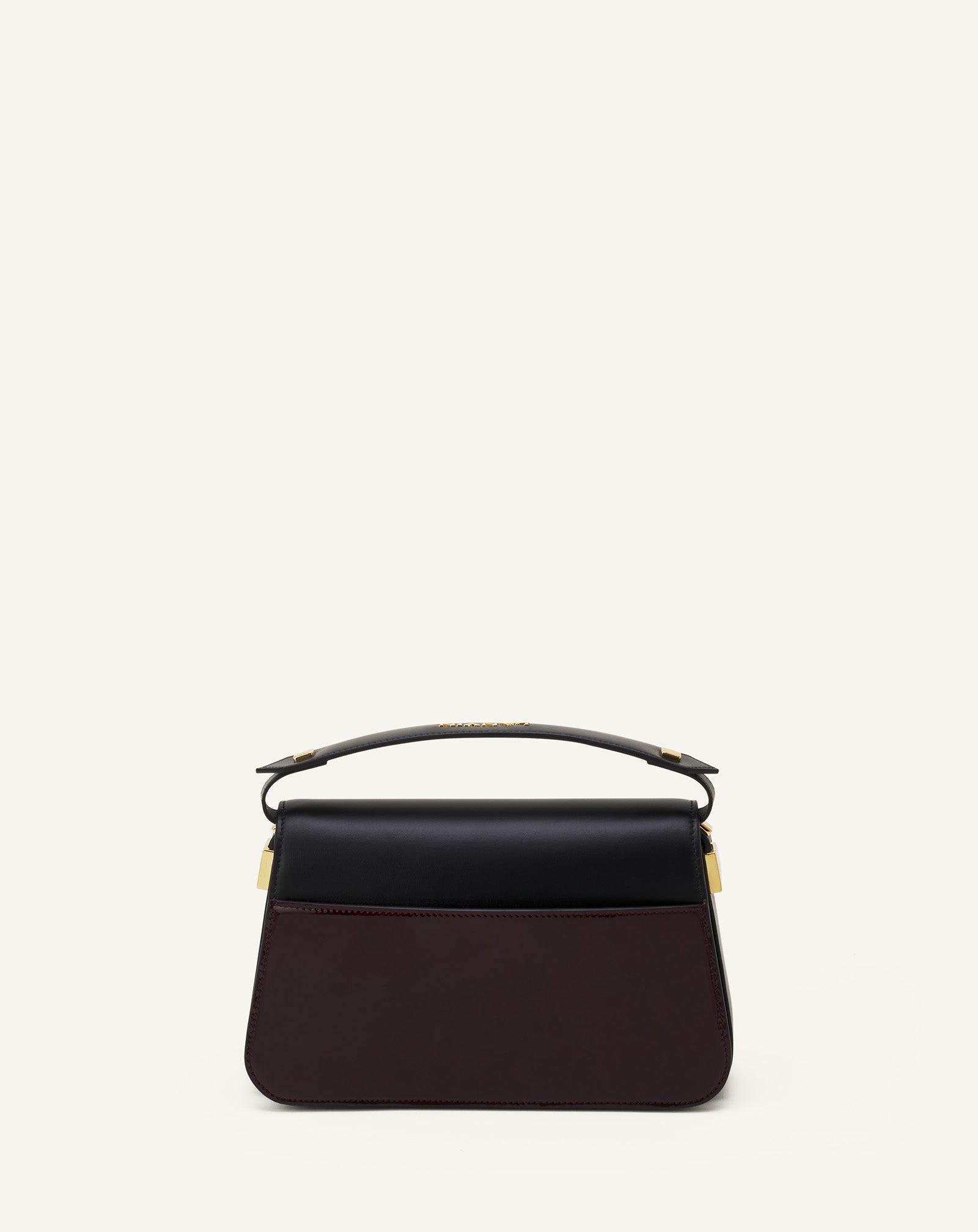 BLACK CONCERTO ARPEGE PATENT LEATHER BAG