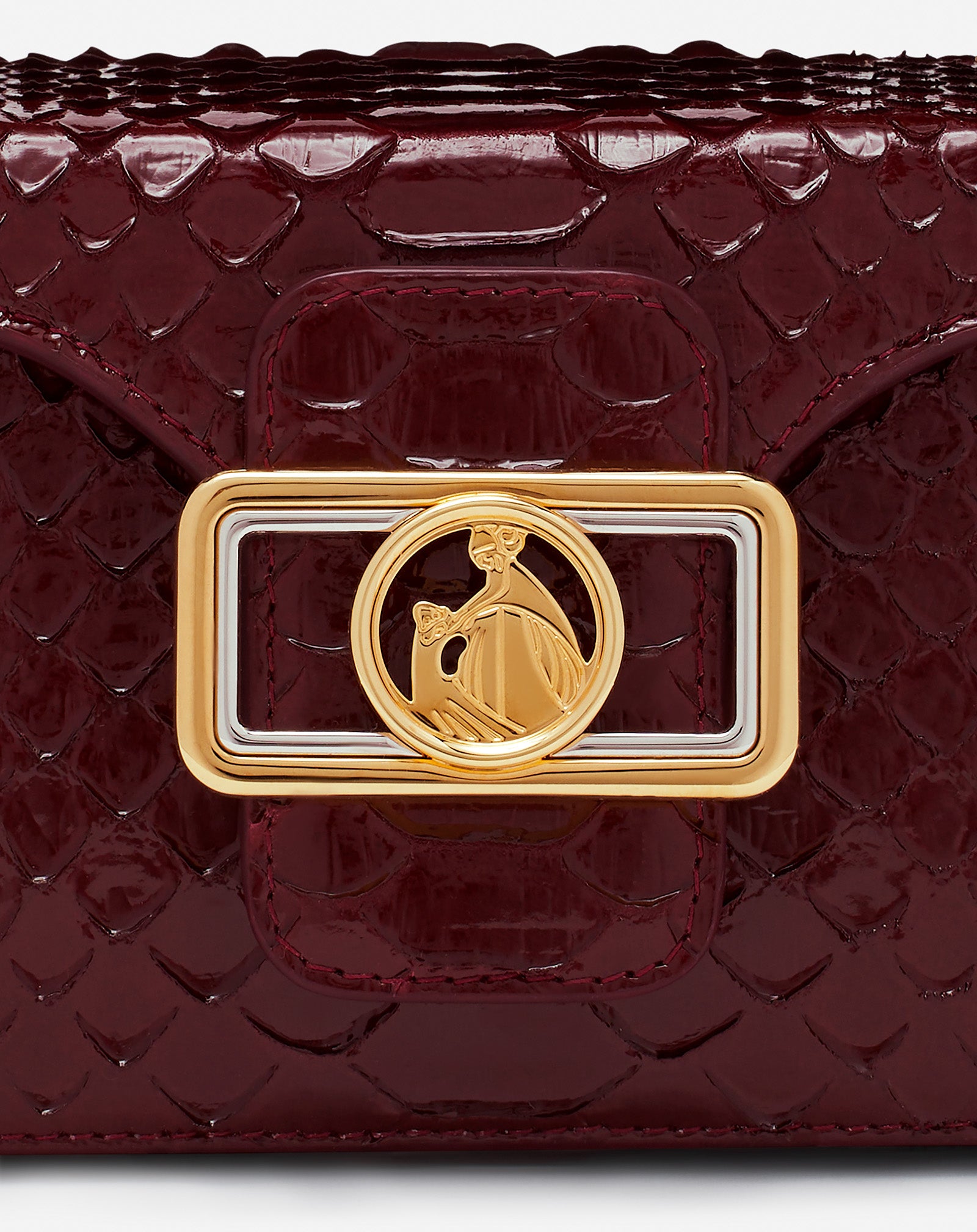 PENCIL CAT PYTHON AND RHINESTONE BAG