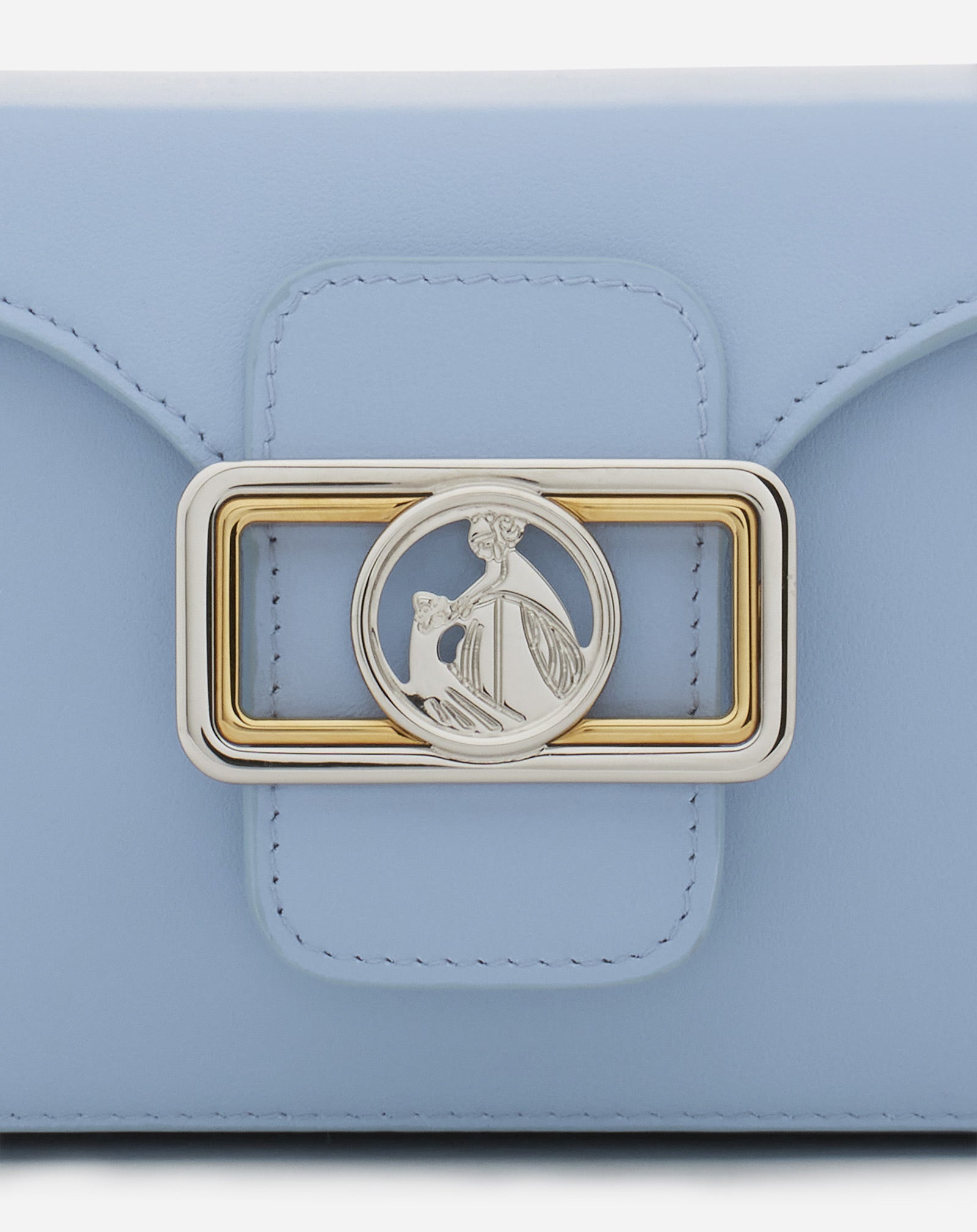 BLUE PENCIL CAT NANO BAG IN LEATHER AND RHINESTONES