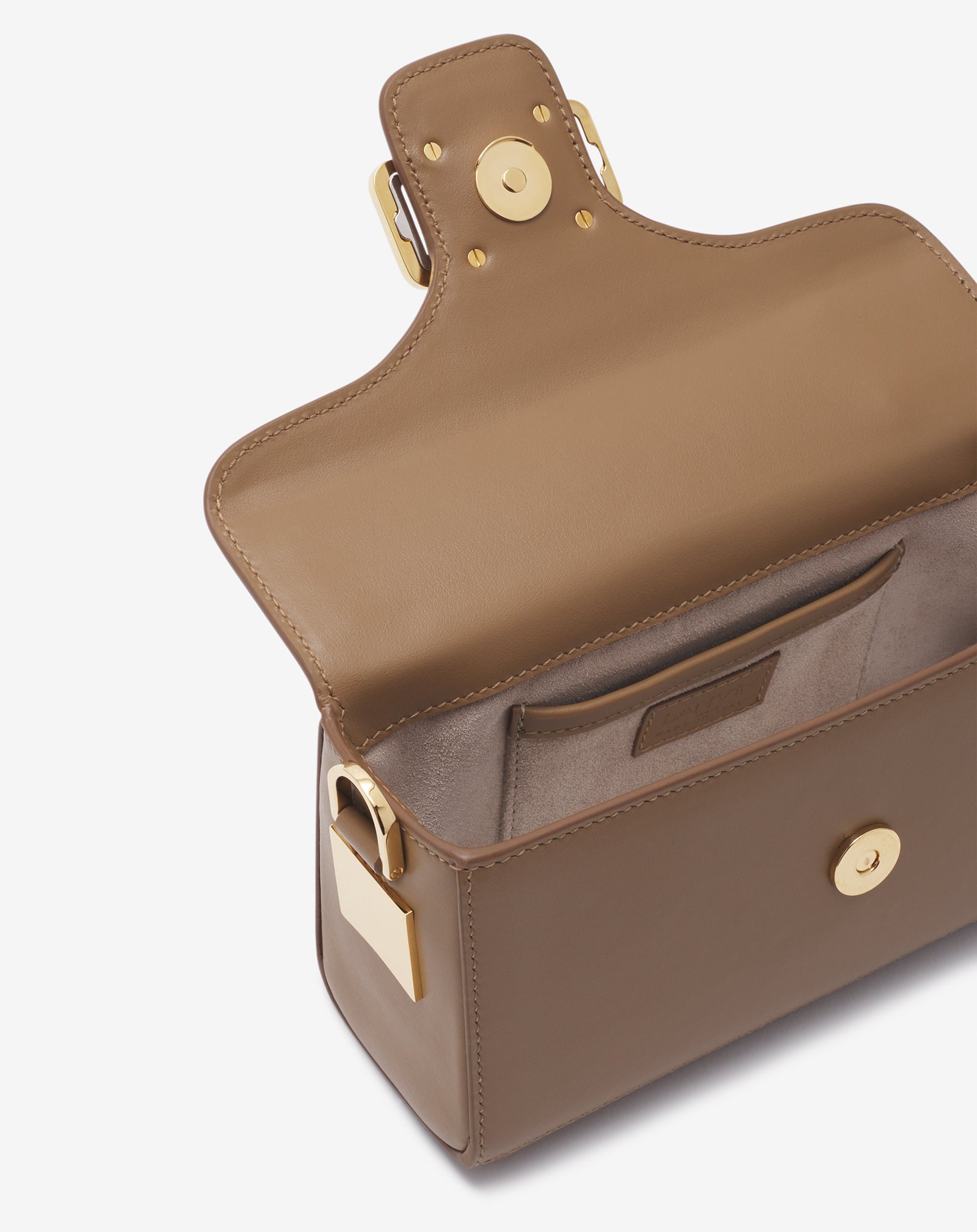 NANO PENCIL CAT BAG IN LEATHER AND RHINESTONE