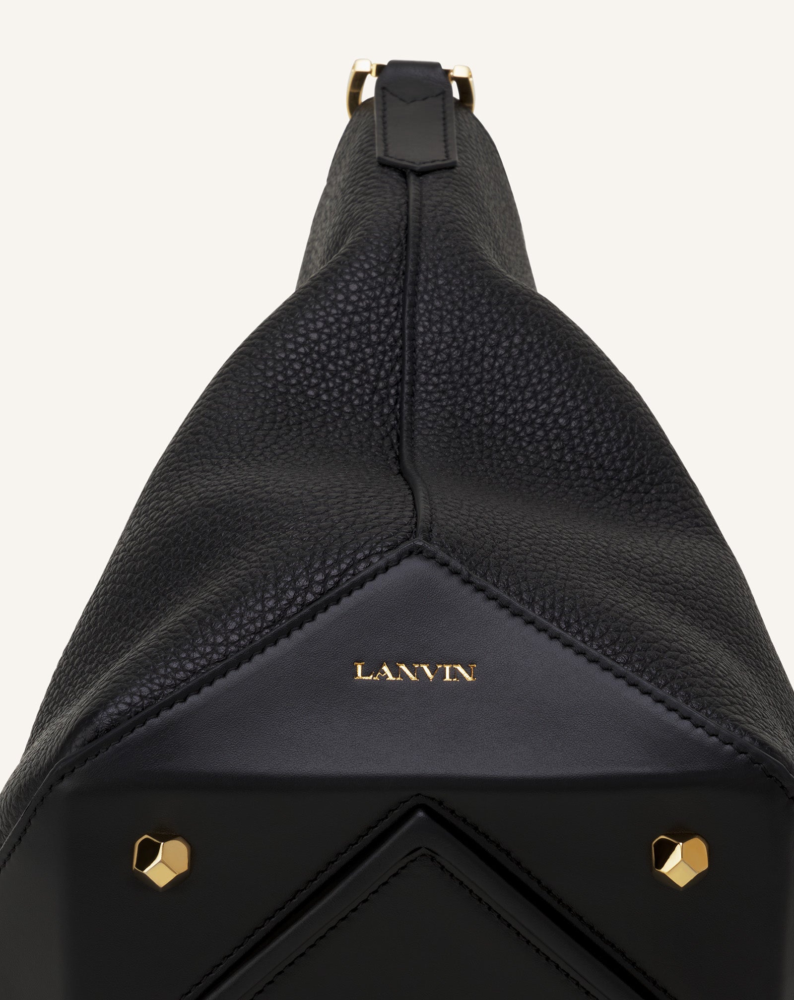 CATCH BY LANVIN MEDIUM LEATHER BUCKET BAG