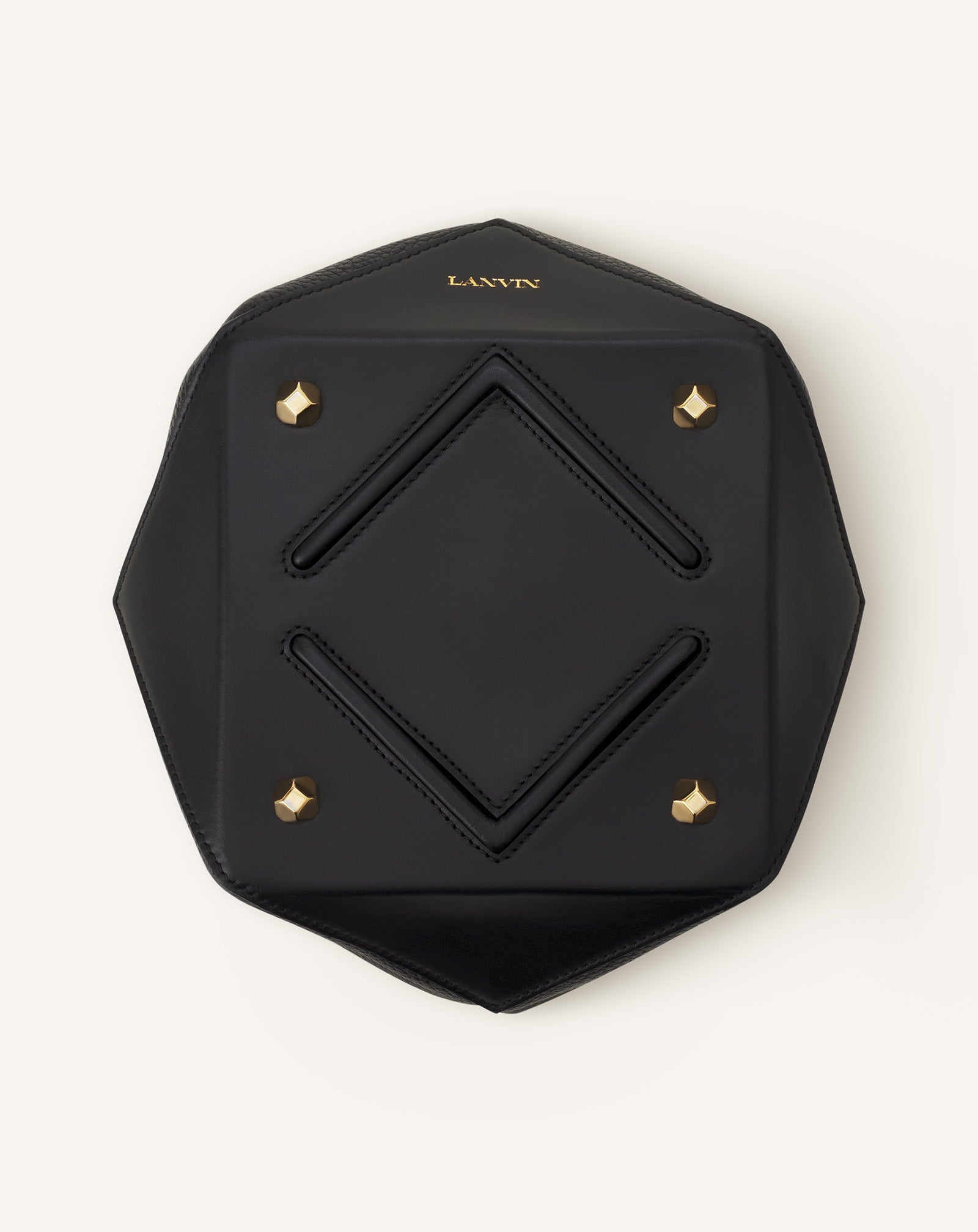 CATCH BY LANVIN MEDIUM LEATHER BUCKET BAG