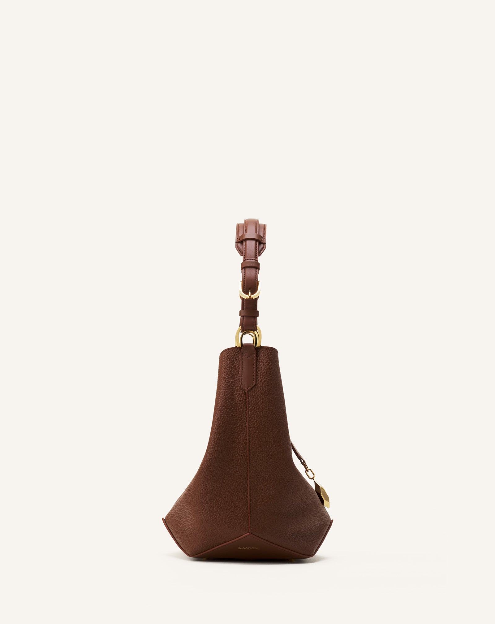 CATCH BY LANVIN MEDIUM LEATHER BUCKET BAG