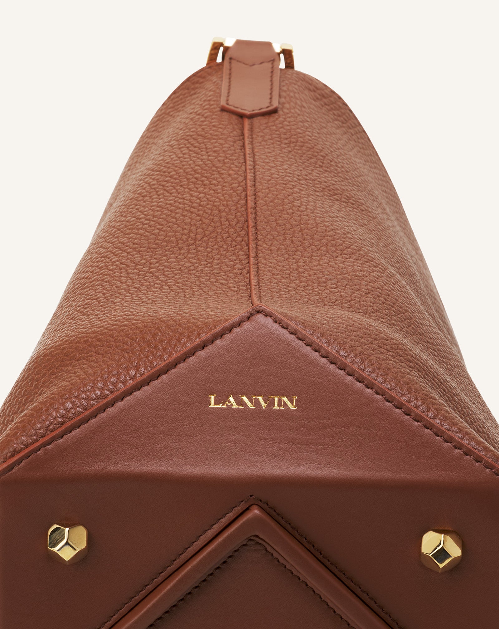 CATCH BY LANVIN MEDIUM LEATHER BUCKET BAG