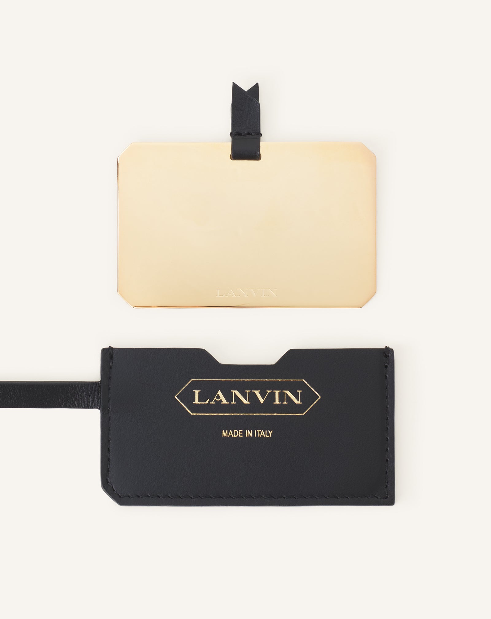 SILVER CATCH BY LANVIN NANO BUCKET BAG IN SHINY LEATHER