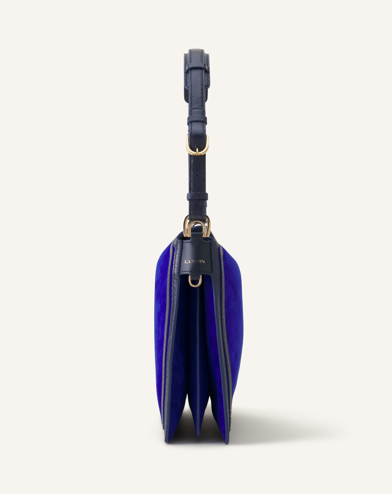 BLUE COMPAGNON BAG IN SUEDE