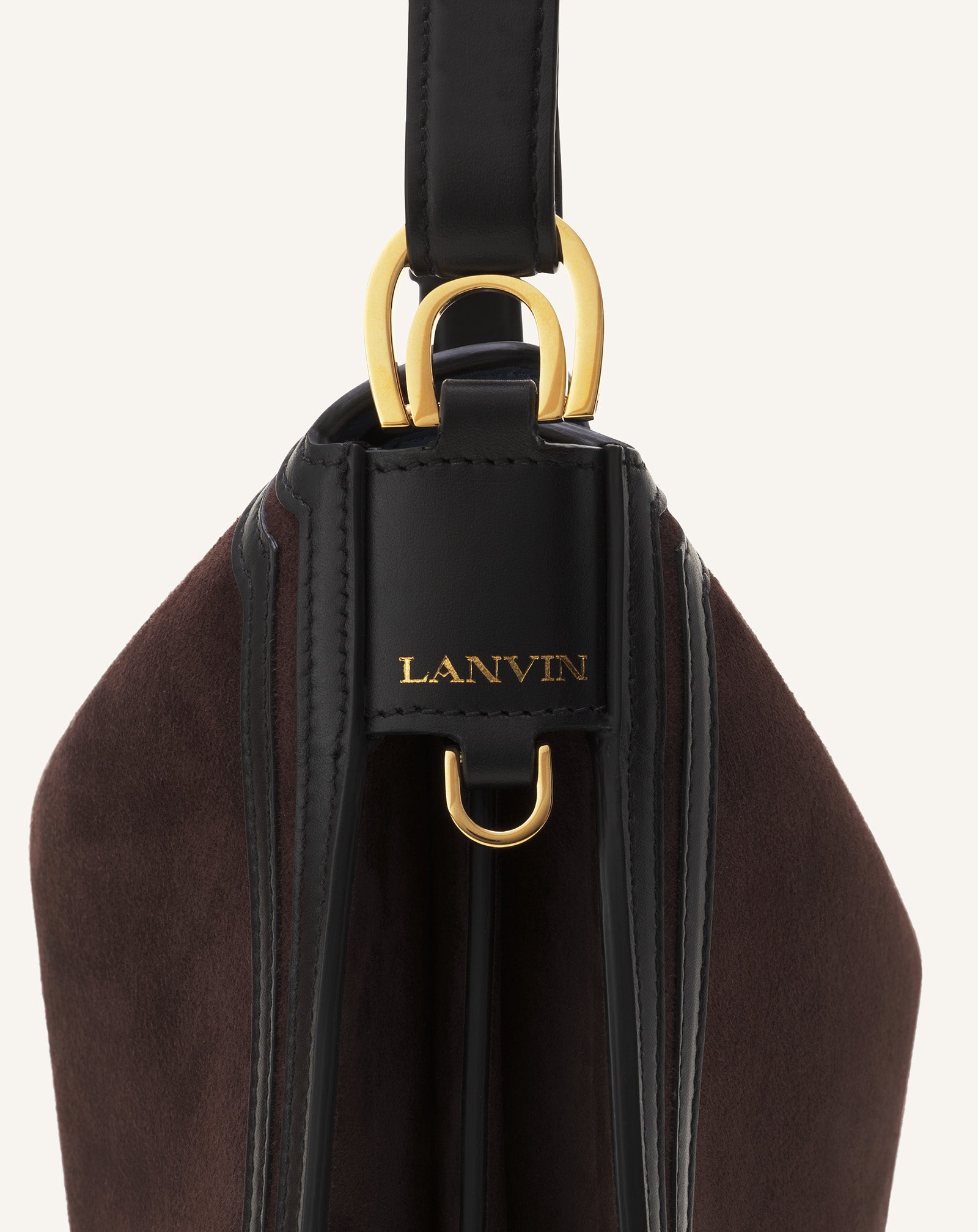 COMPAGNON ASYMMETRICAL BAG IN SUEDE