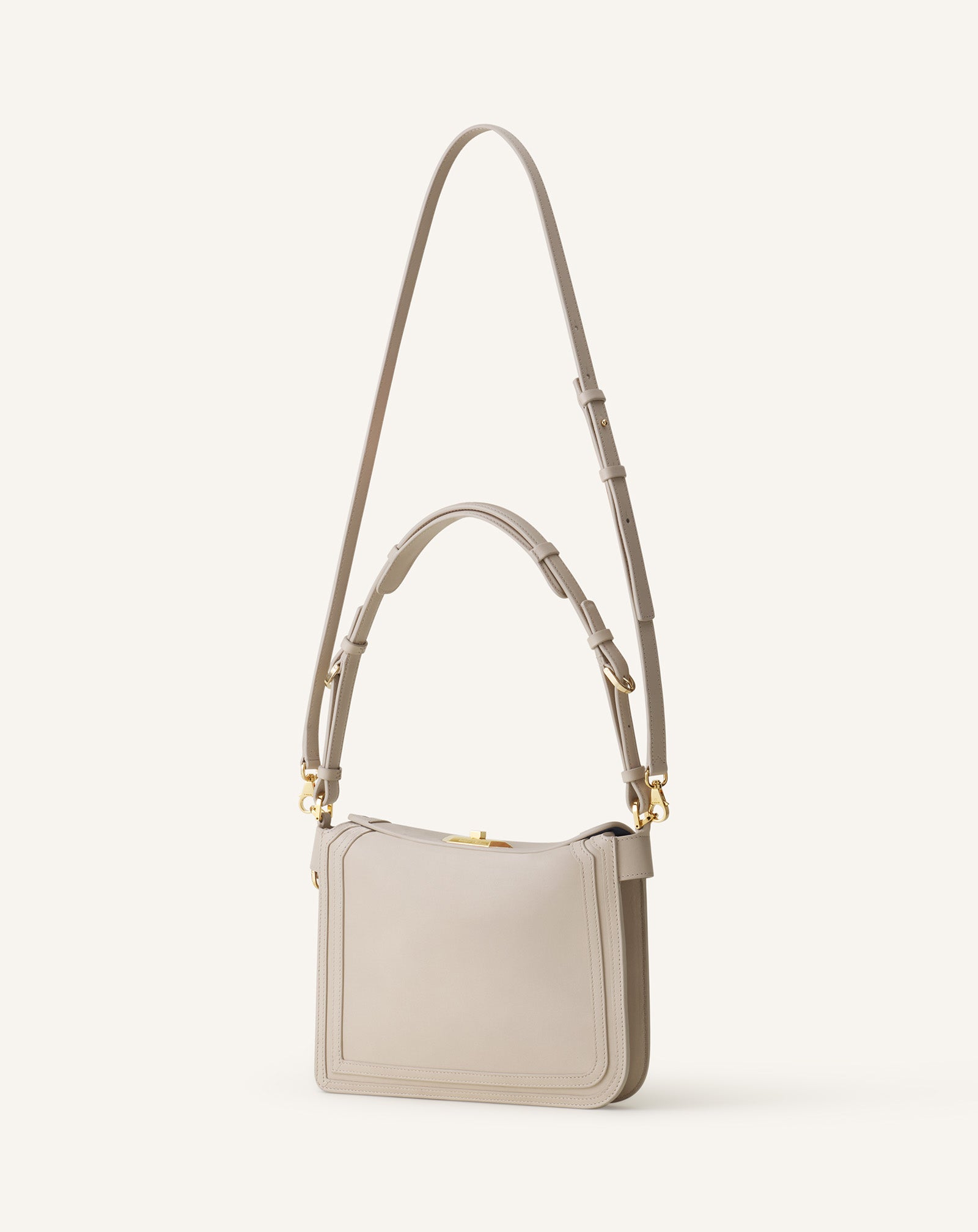 WHITE COMPAGNON 20 BAG IN LEATHER