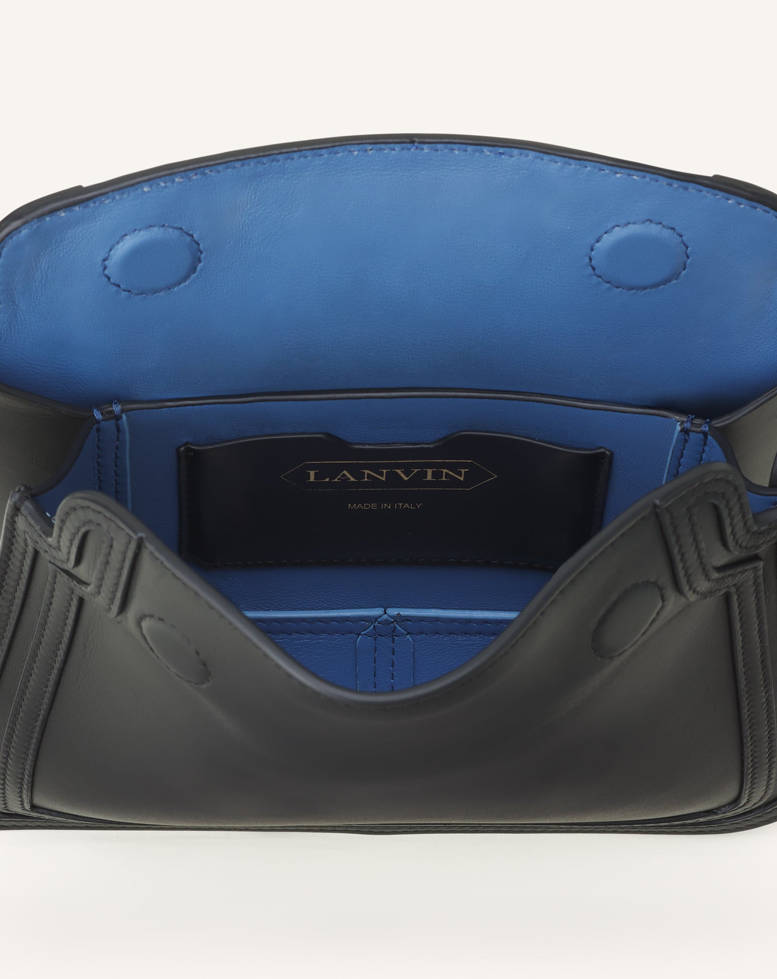 BLACK COMPAGNON 16 LEATHER BAG