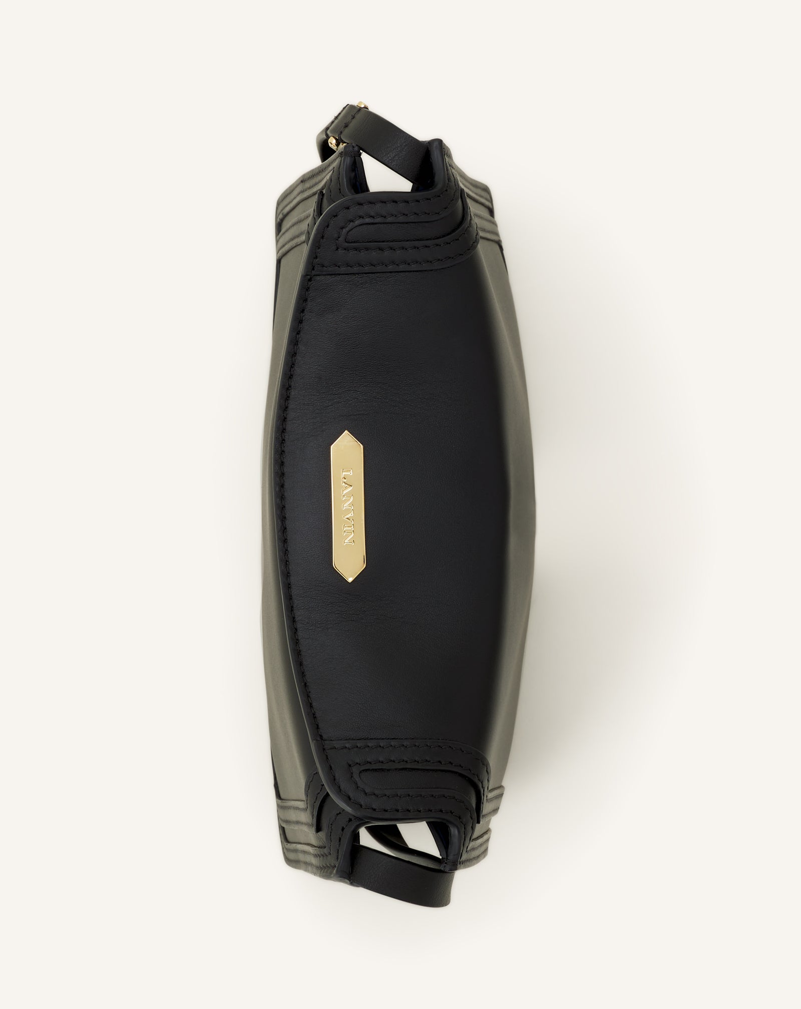 BLACK COMPAGNON 16 LEATHER BAG