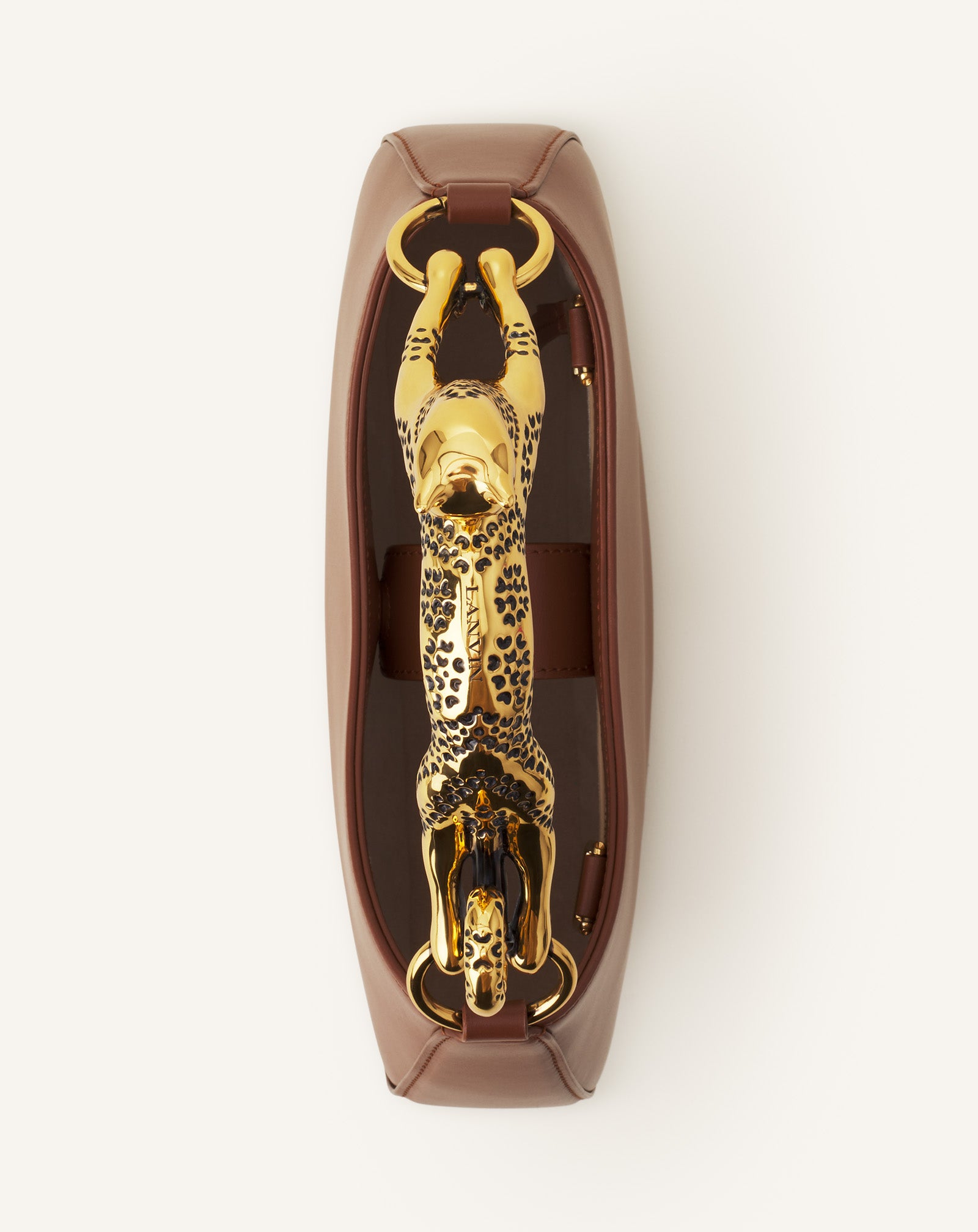 BROWN HOBO CAT  BAG IN LEATHER