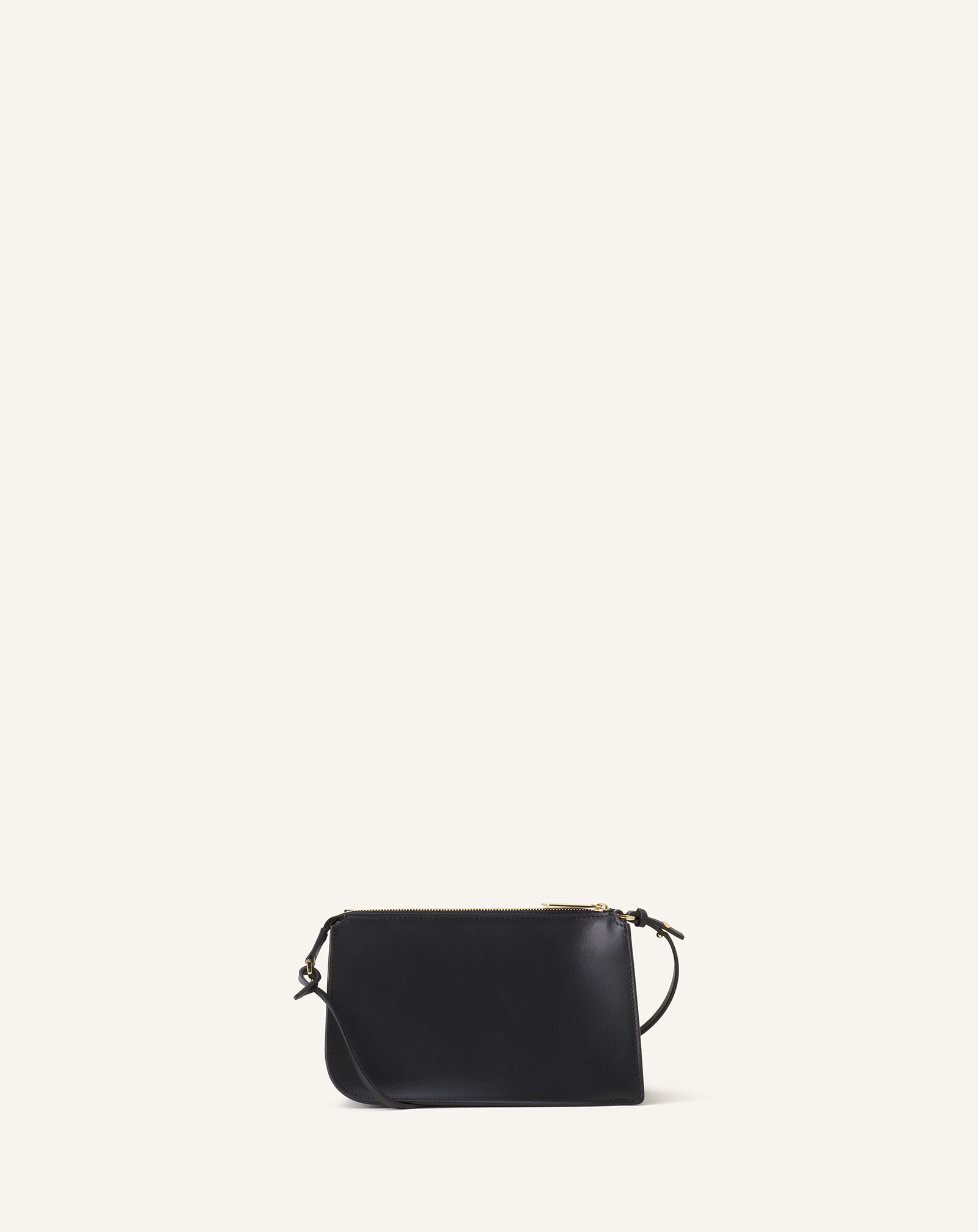 COMPAGNON SMALL ZIPPED SHOLDER BAG IN LEATHER