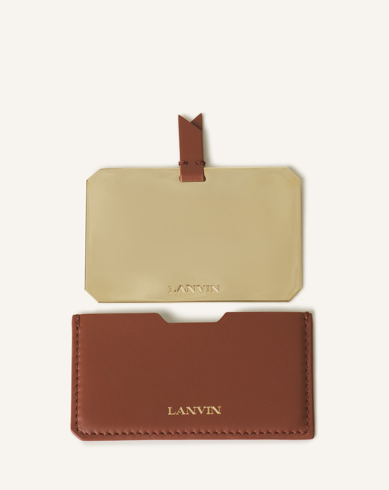 LANVIN LEATHER MIRROR HOLDER
