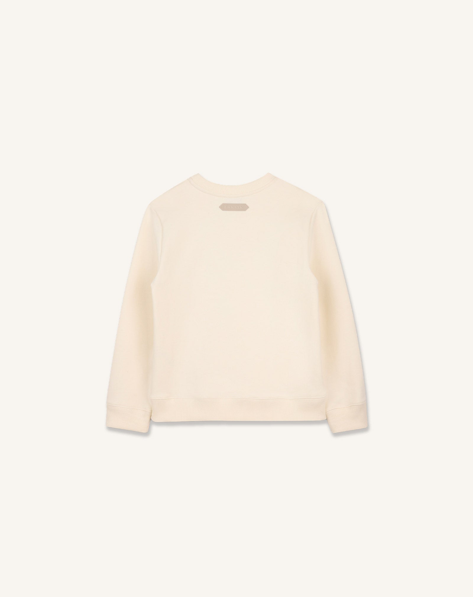 WHITE FLEECE SWEATSHIRT
