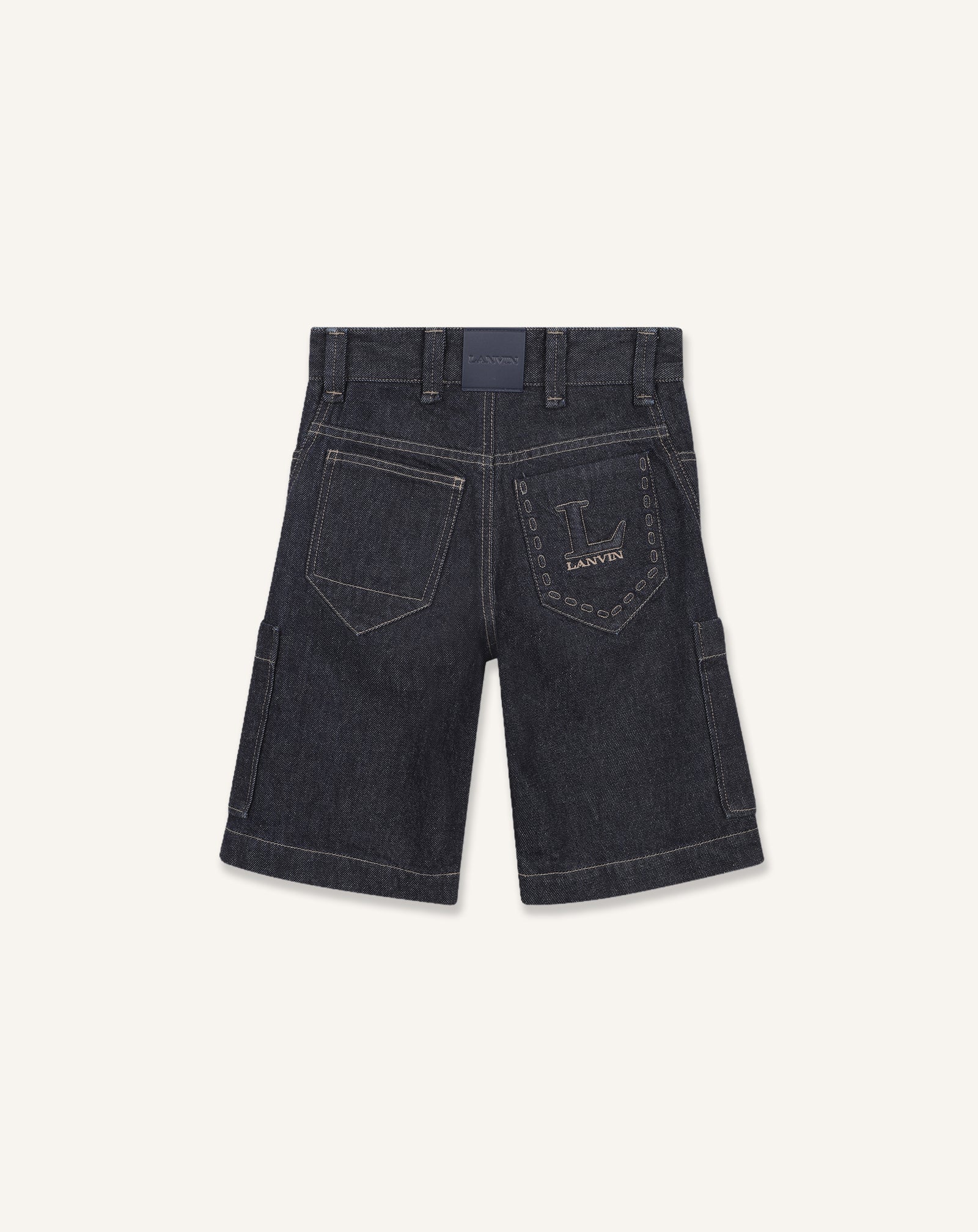 BLUE DENIM BERMUDA SHORTS