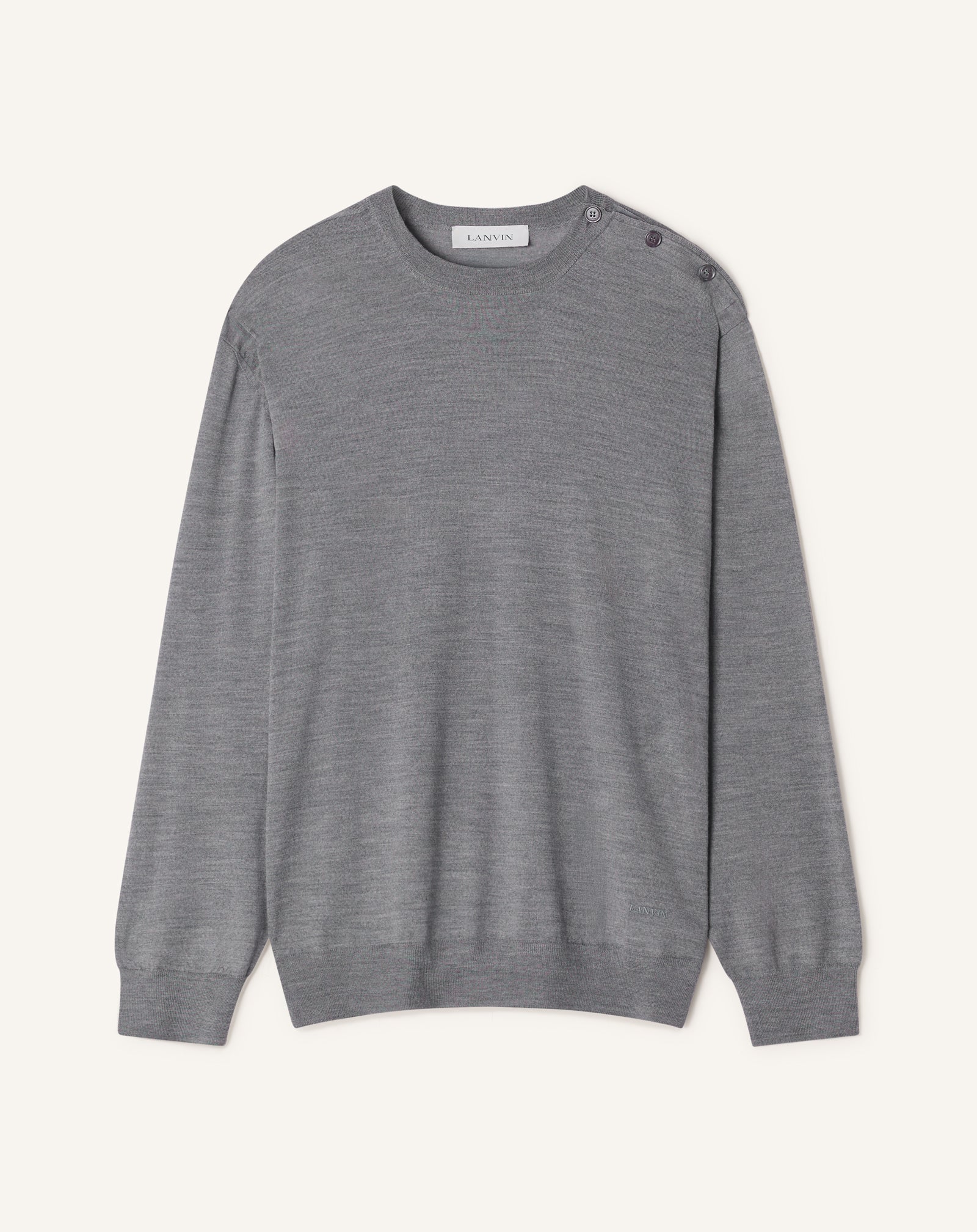 BLACK CLASSIC MERINO WOOL SWEATER