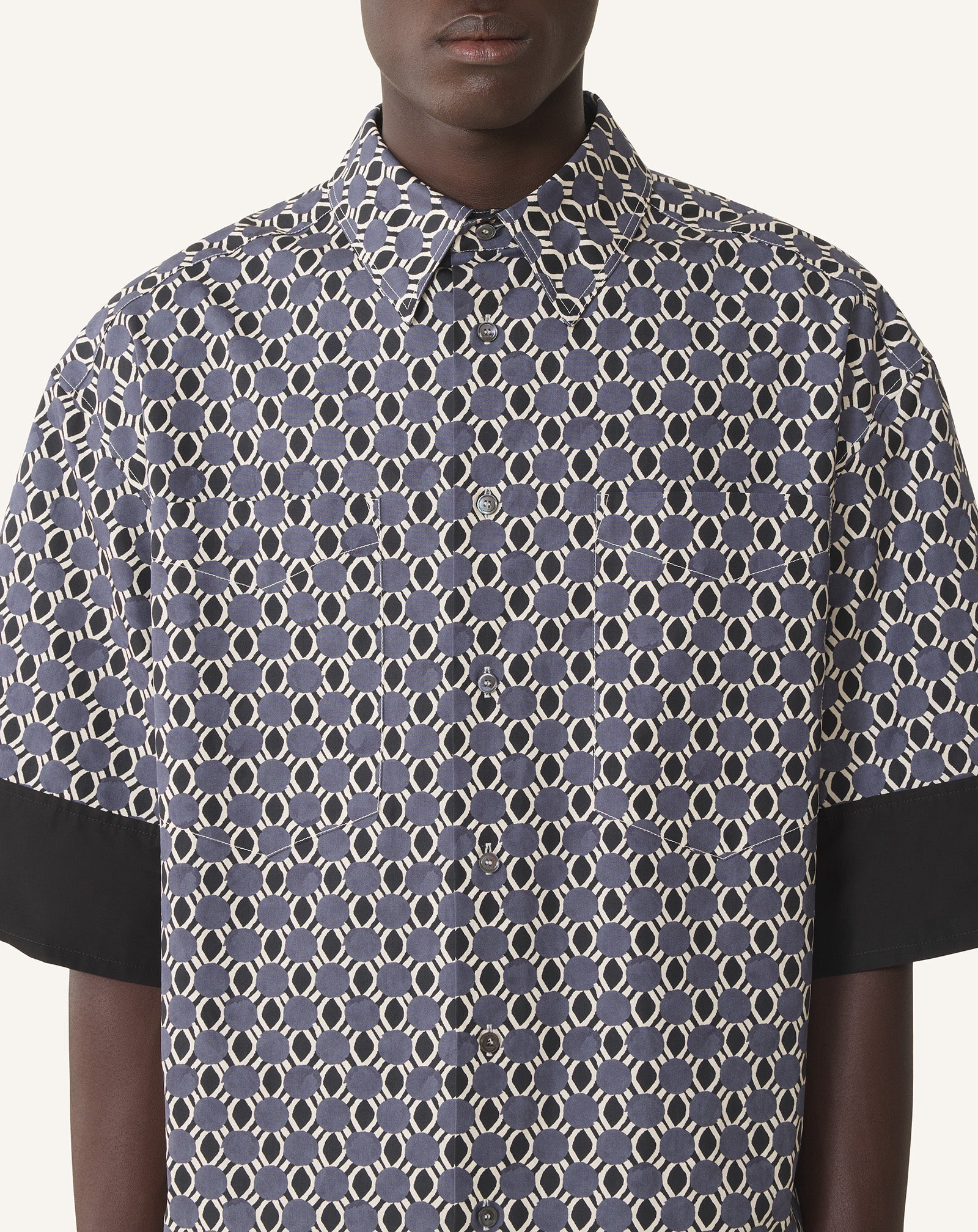 LOOSE-FIT PRINTED COTTON SHIRT