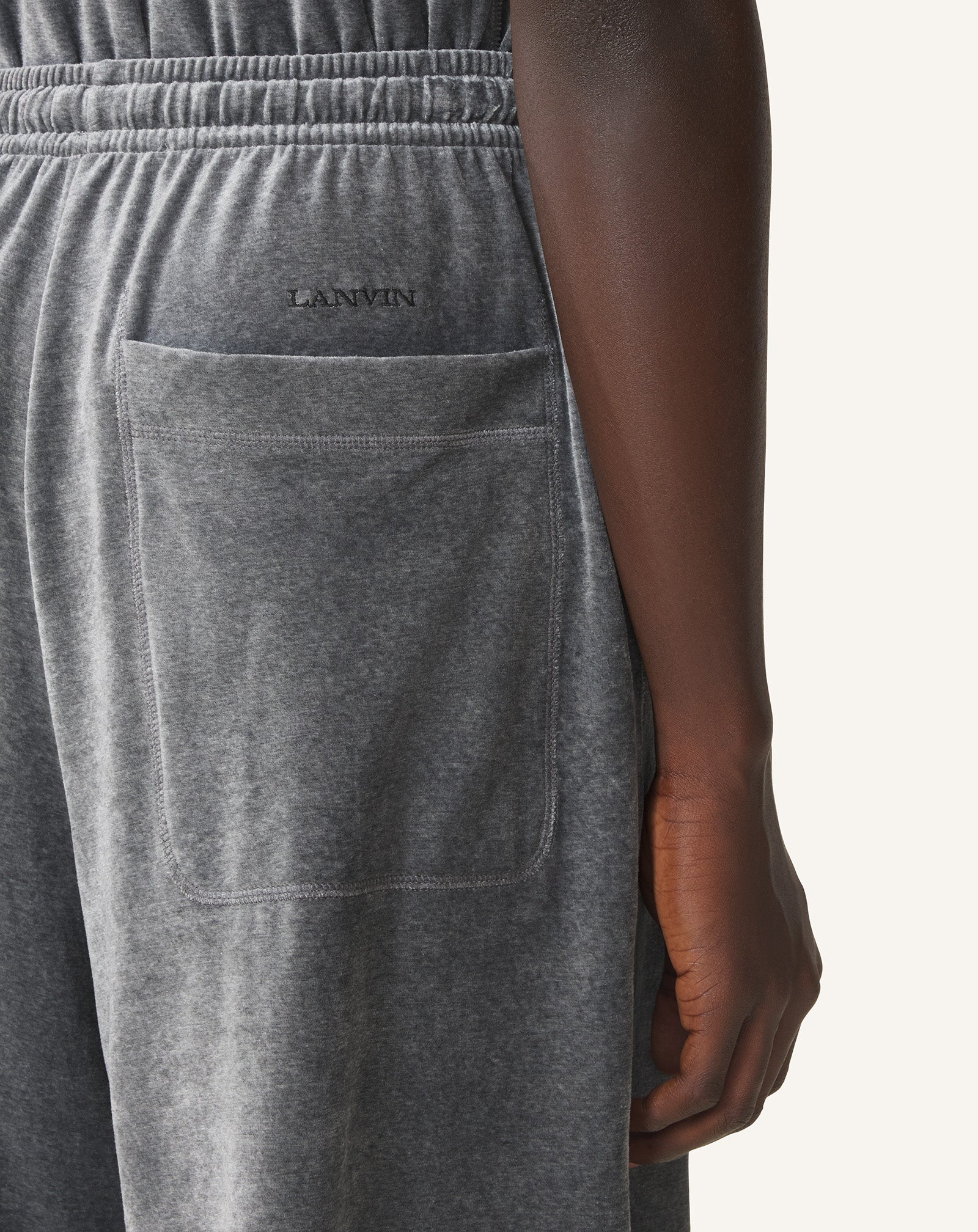 VELVET BERMUDA SHORTS