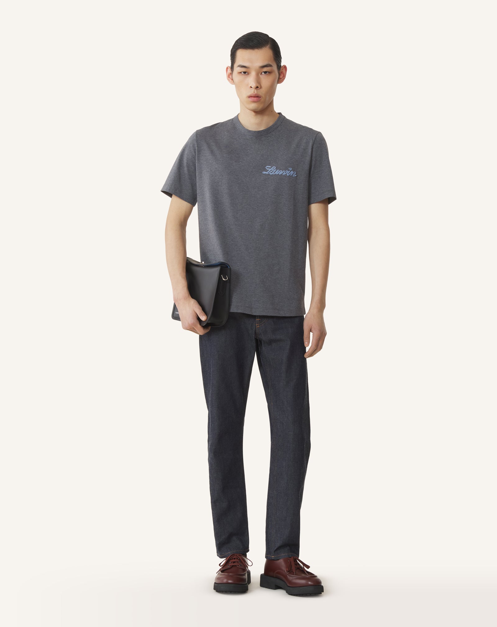 LANVIN SMALL RIBBON COTTON T-SHIRT