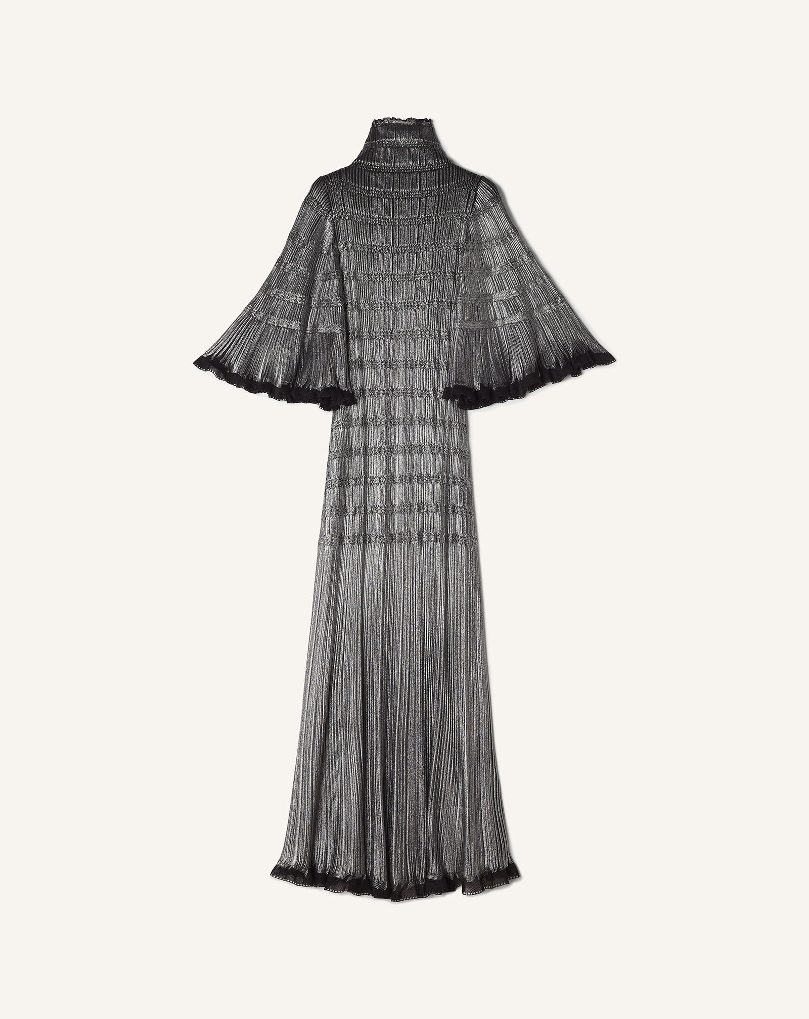 MIDI DRESS IN METALLIC VISCOSE