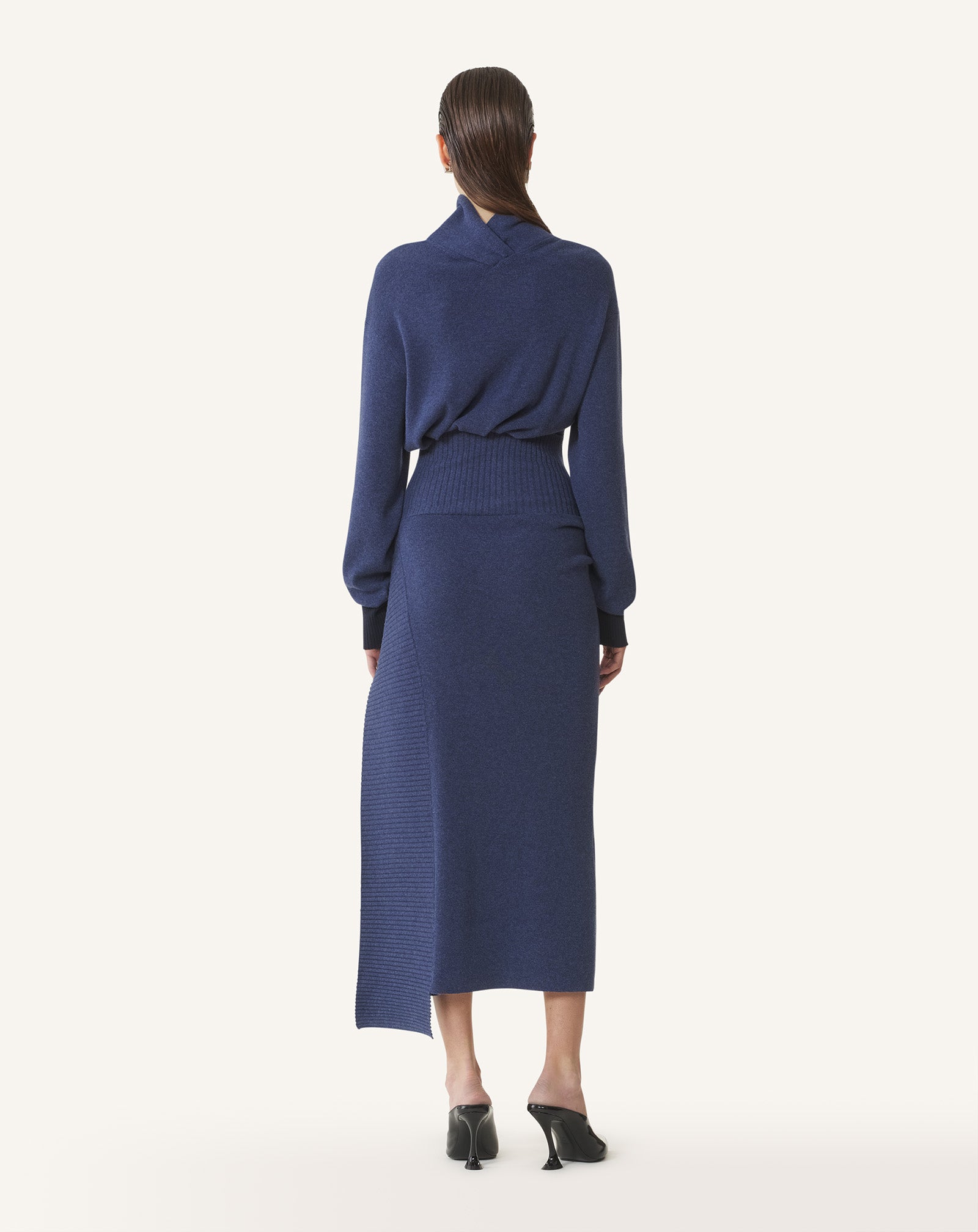 WOOL AND CASHMERE MIDI DRESS