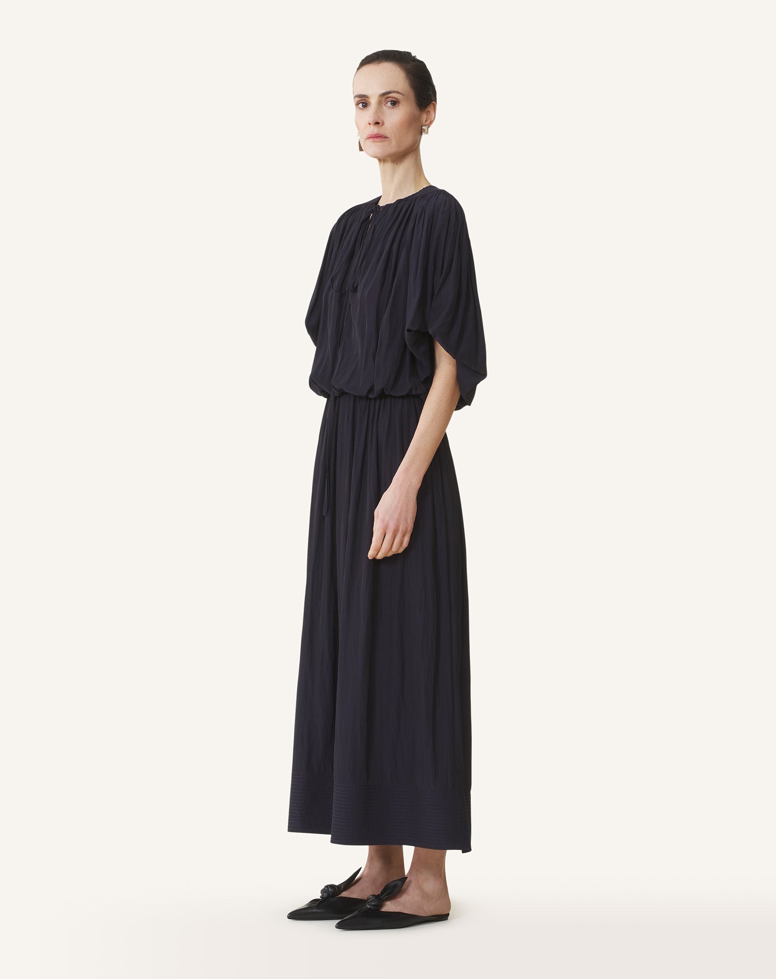 MIDI DRESS IN CHARMEUSE