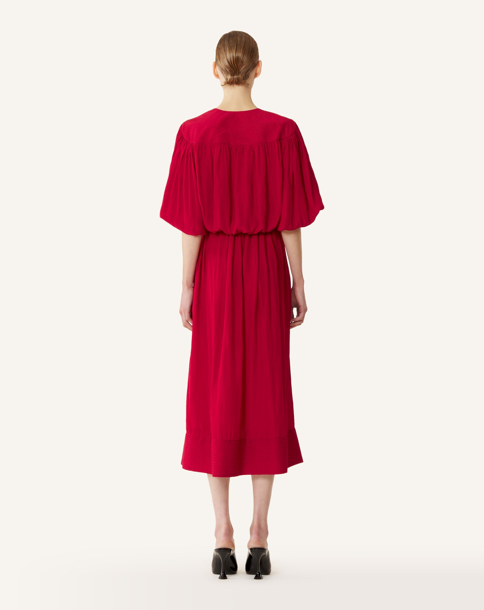 MIDI DRESS IN CHARMEUSE