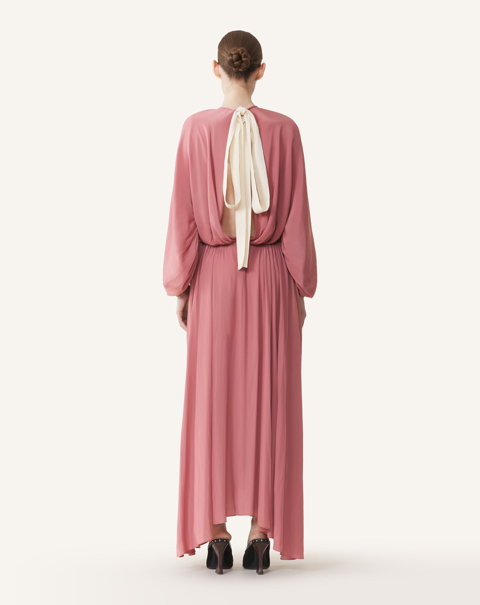 FITTED CHARMEUSE DRESS