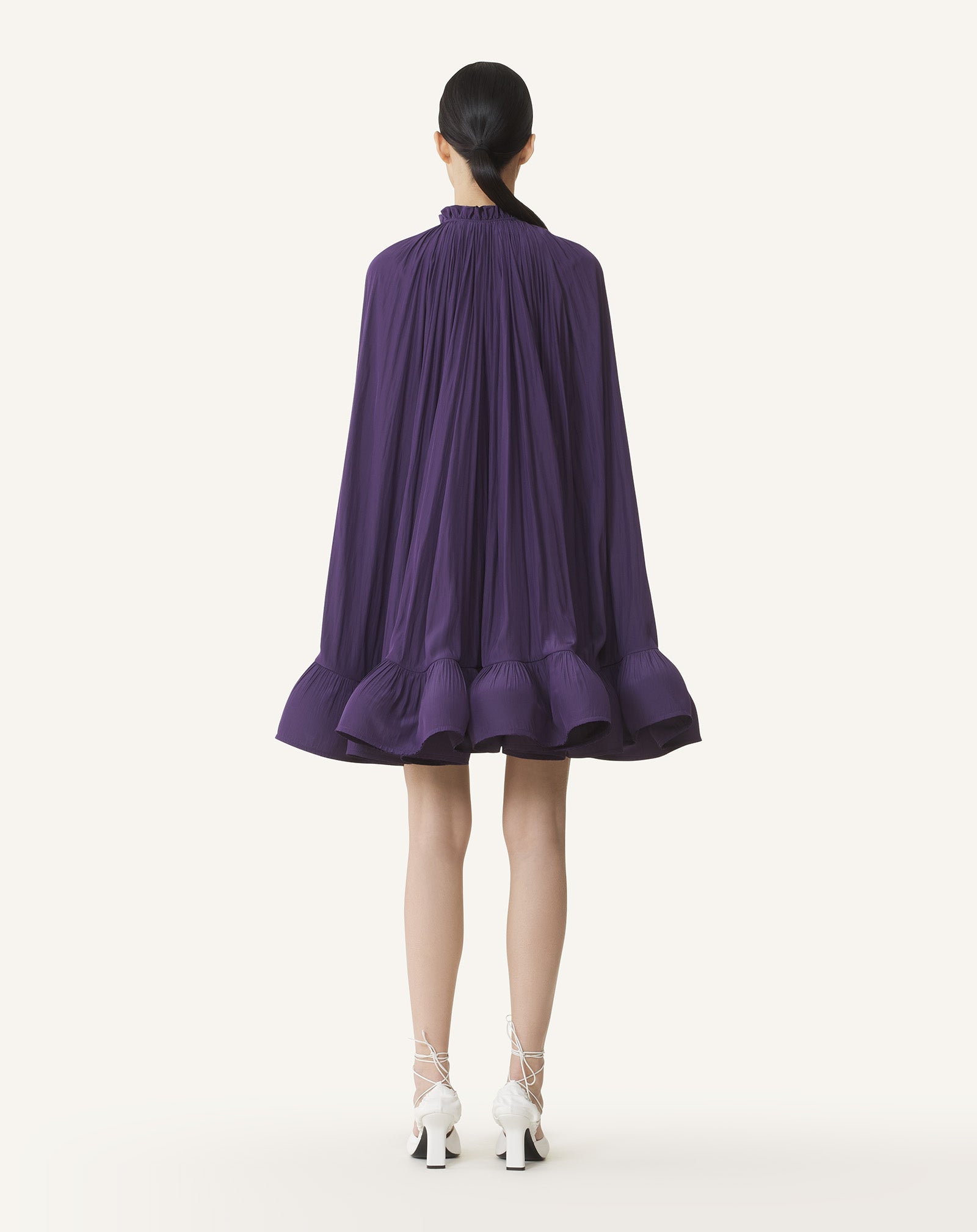 SHORT CHARMEUSE DRESS