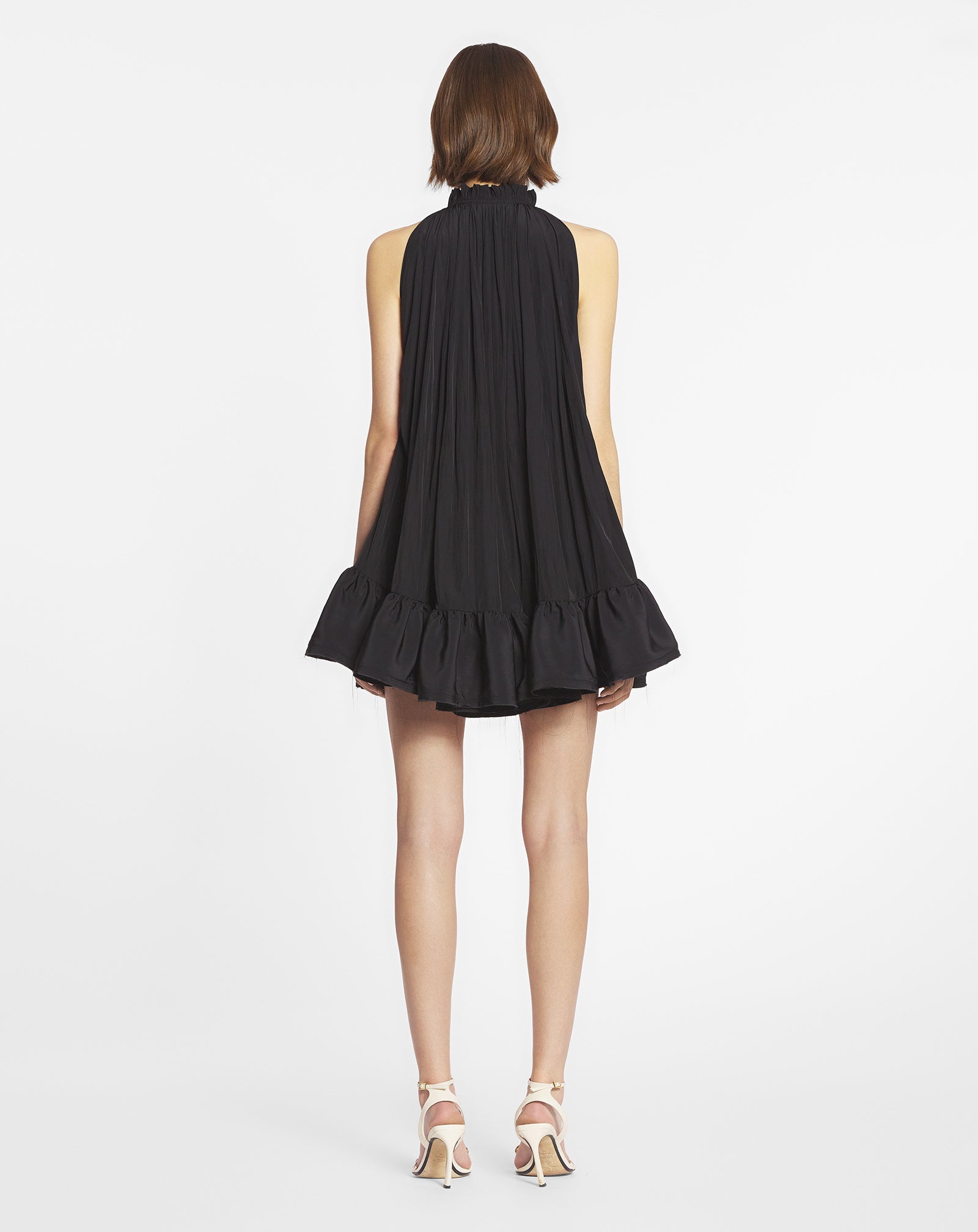 SHORT DRESS WITH RUFFLES