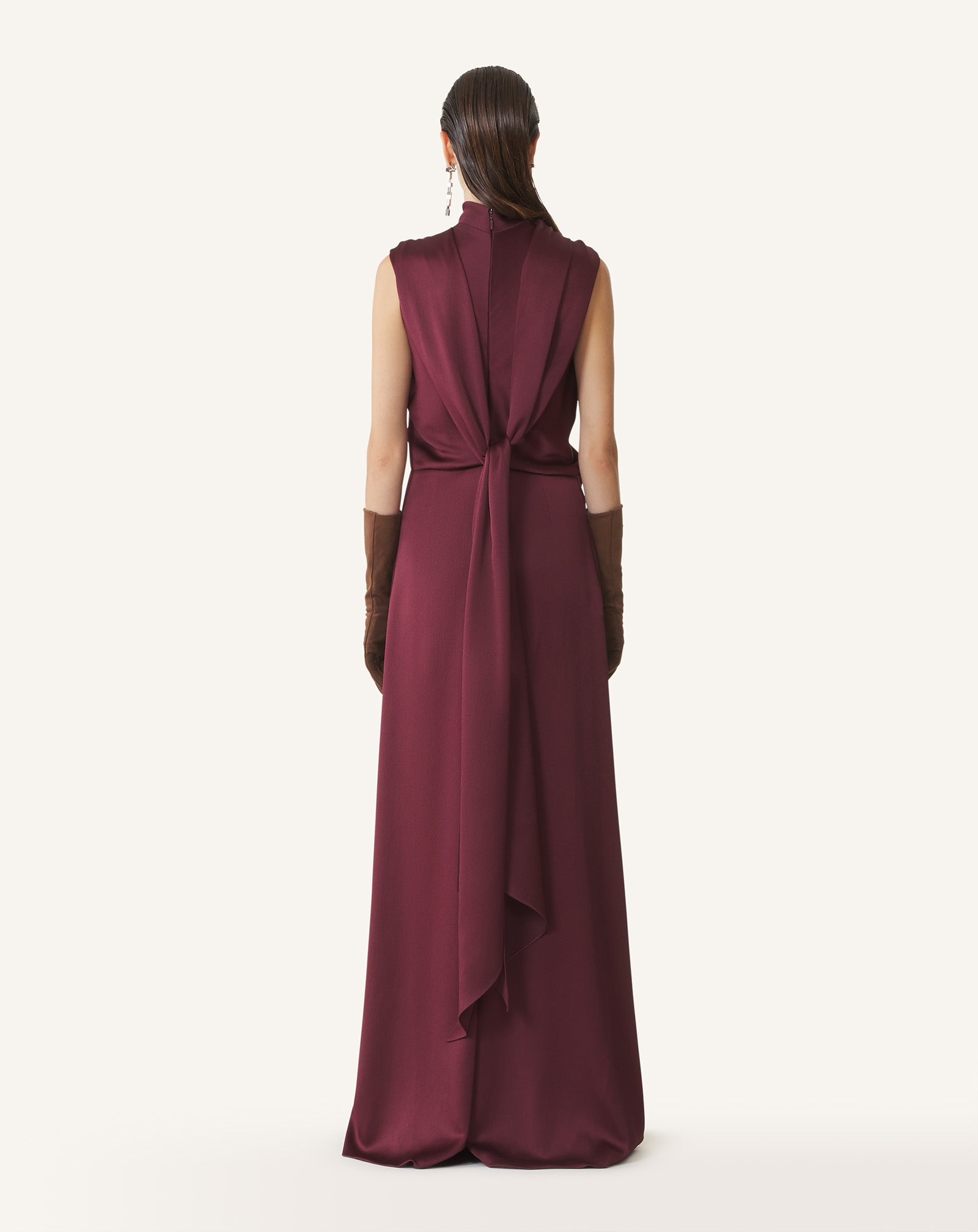 LONG JUMPSUIT IN SATIN