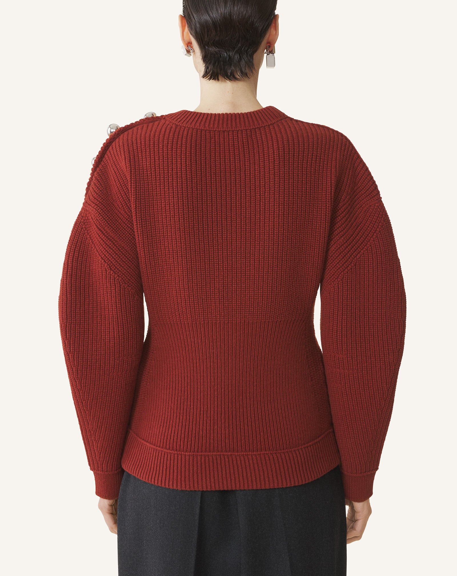 WOOL RIBBED SWEATER