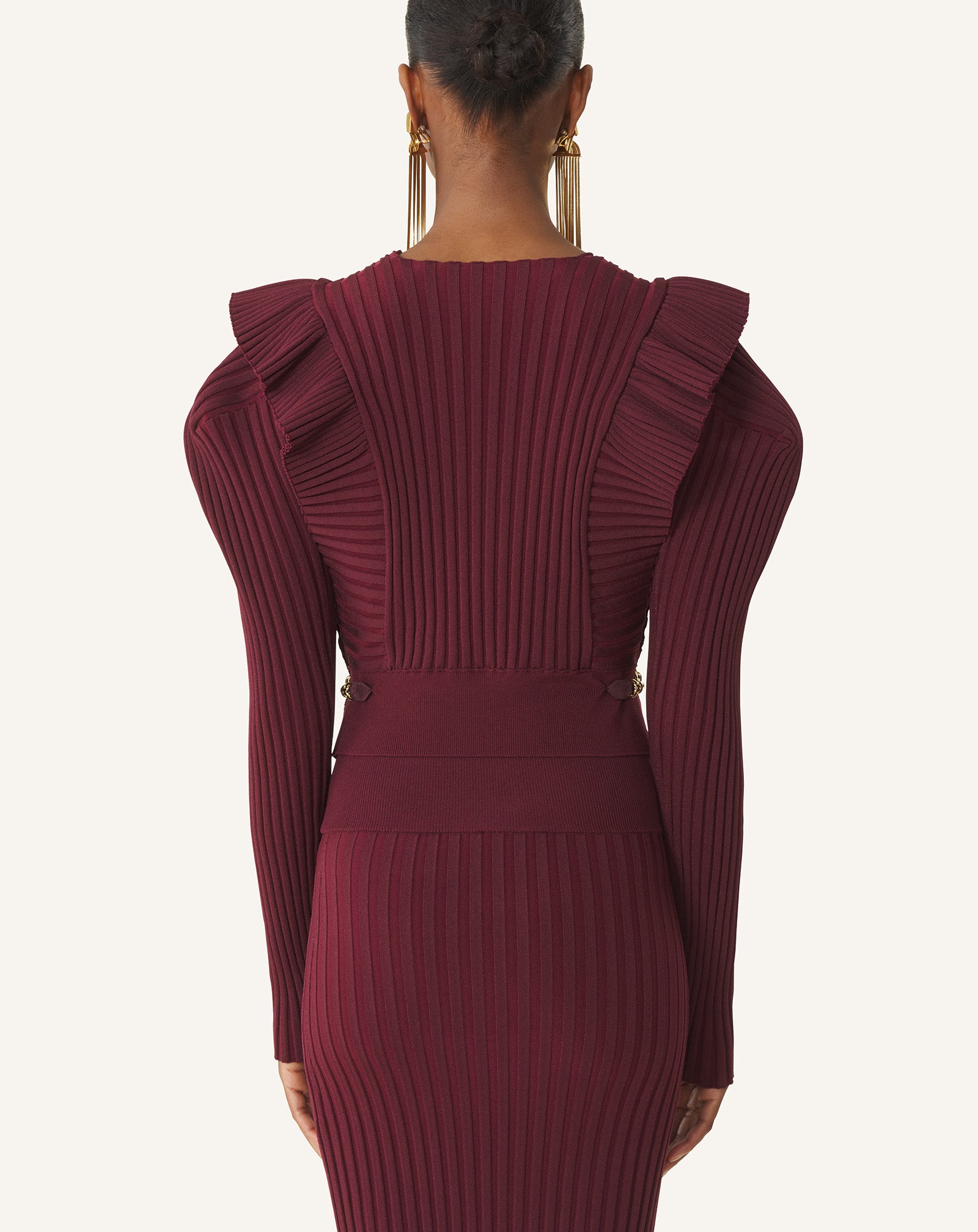 VISCOSE BIB SWEATER