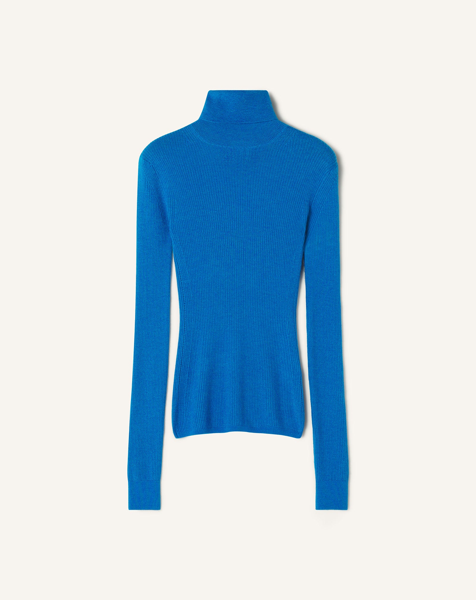 MERINO WOOL AND SILK TURTLENECK SWEATER