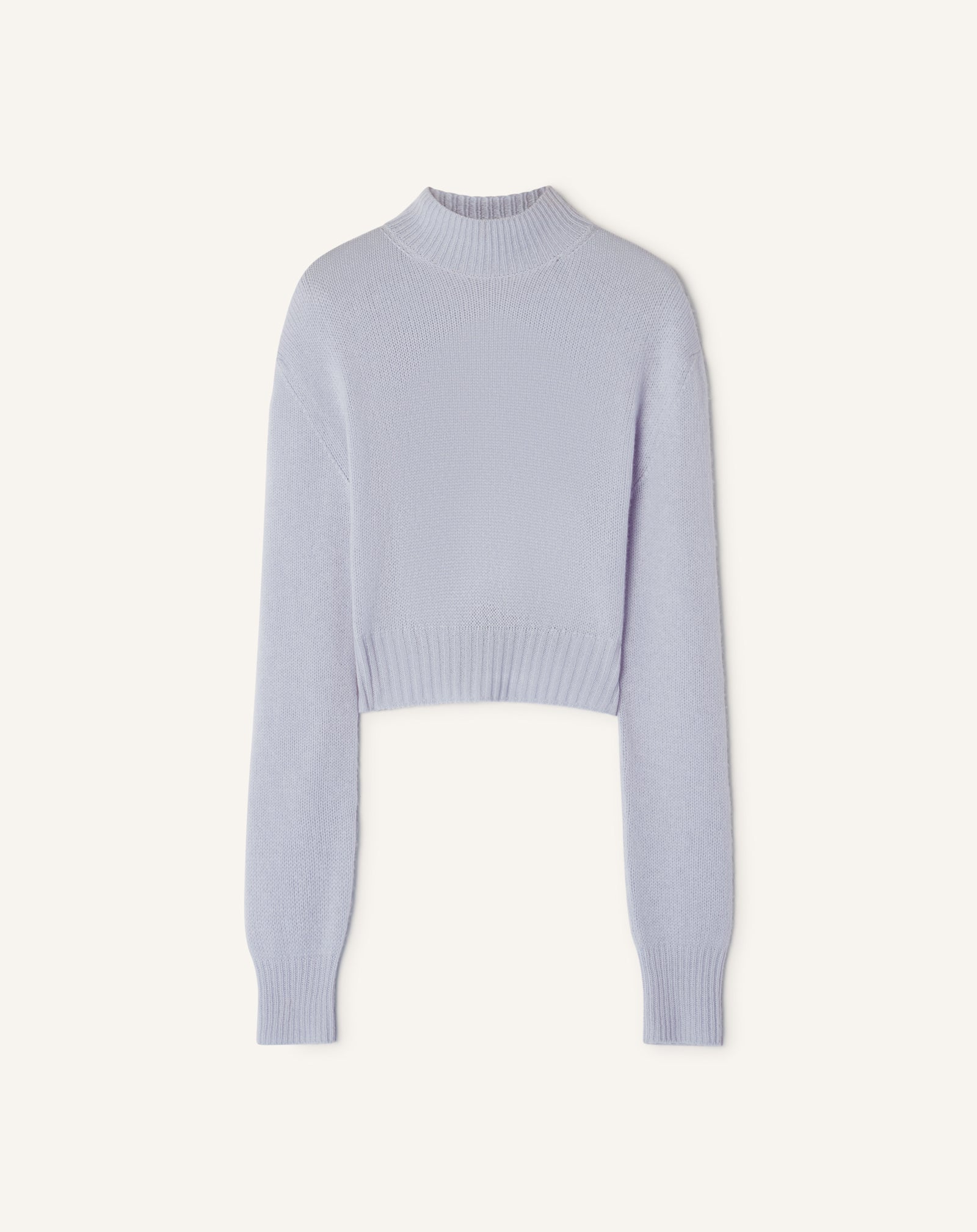 BLUE OPEN-BACK SWEATER IN CASHMERE